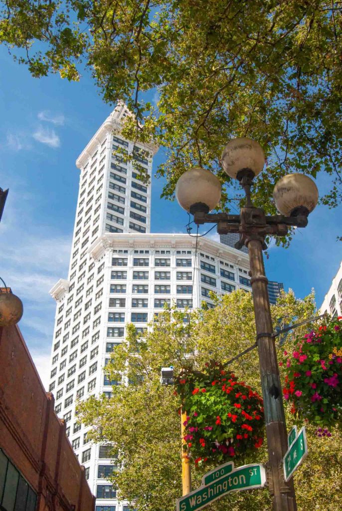 Smith Tower at the Pioneer Square in Seattle