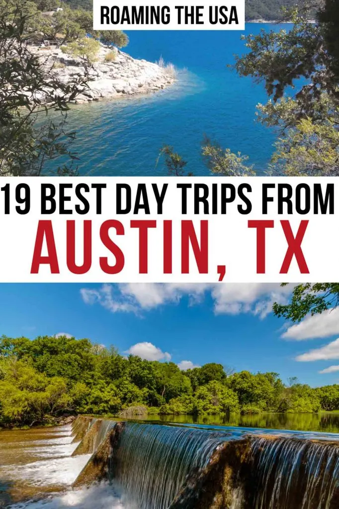 Best Day trips from Austin, Texas Pinterest Graphic
