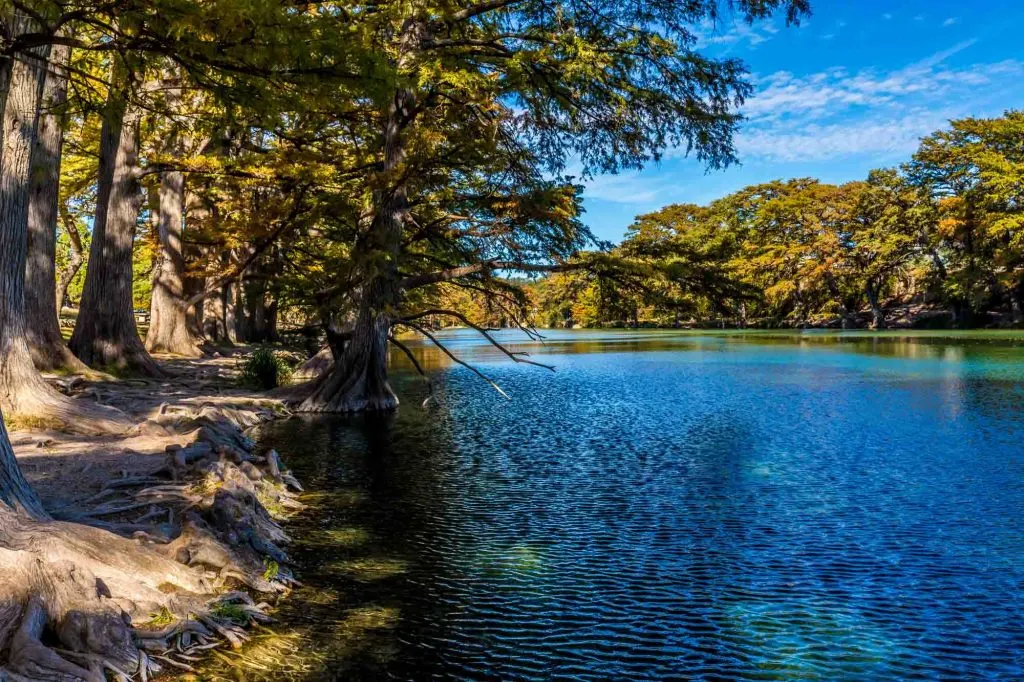 Crystal clear Frio River in Garner State Park is one of the best hiking in San Antonio