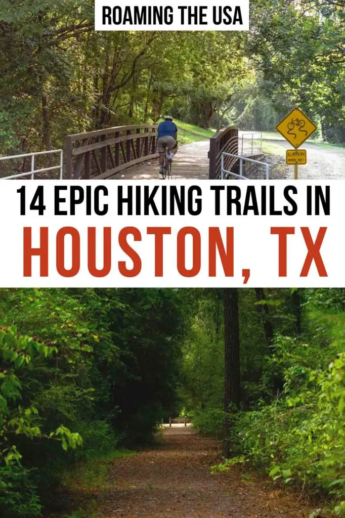 Hiking in Houston  Pinterest graphic