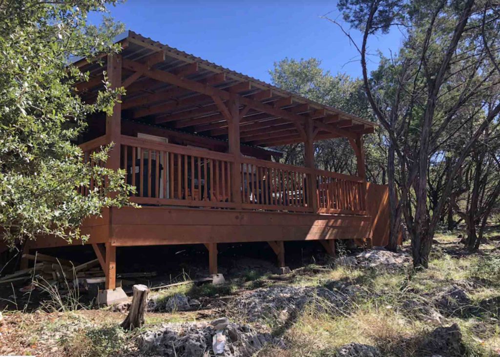 This cabin in Canyon Lake is one of the best cabins with Hot Tubs in Texas