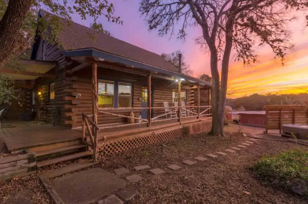 Gorgeous Log Home is one of the most romantic cabins in Texas