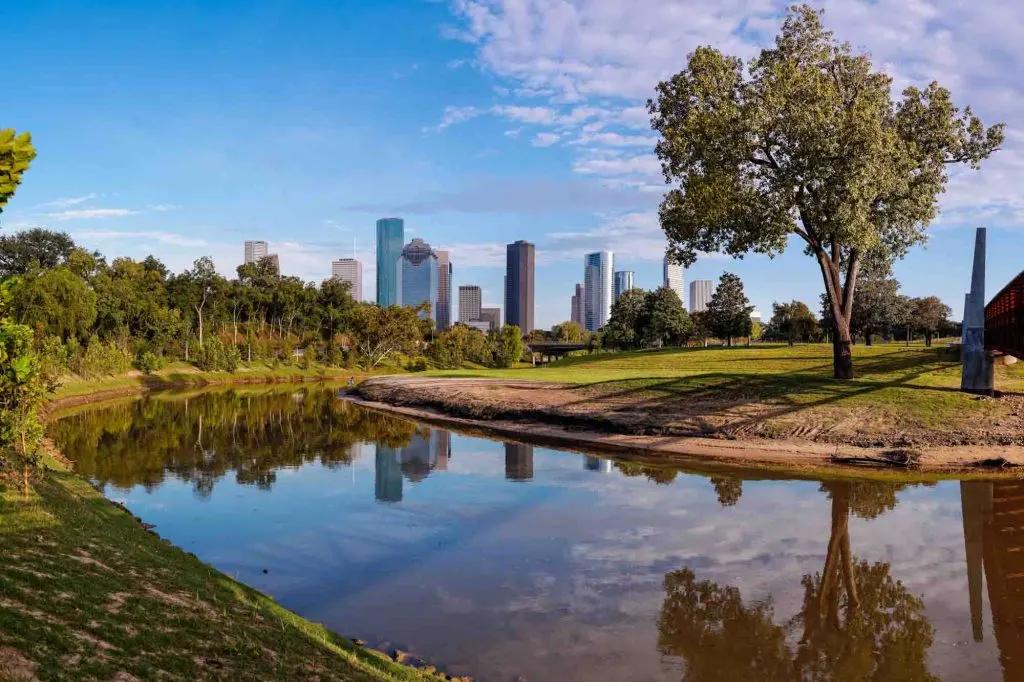 Visiting Buffalo Bayou Park is one of the best things to do in Houston, Texas