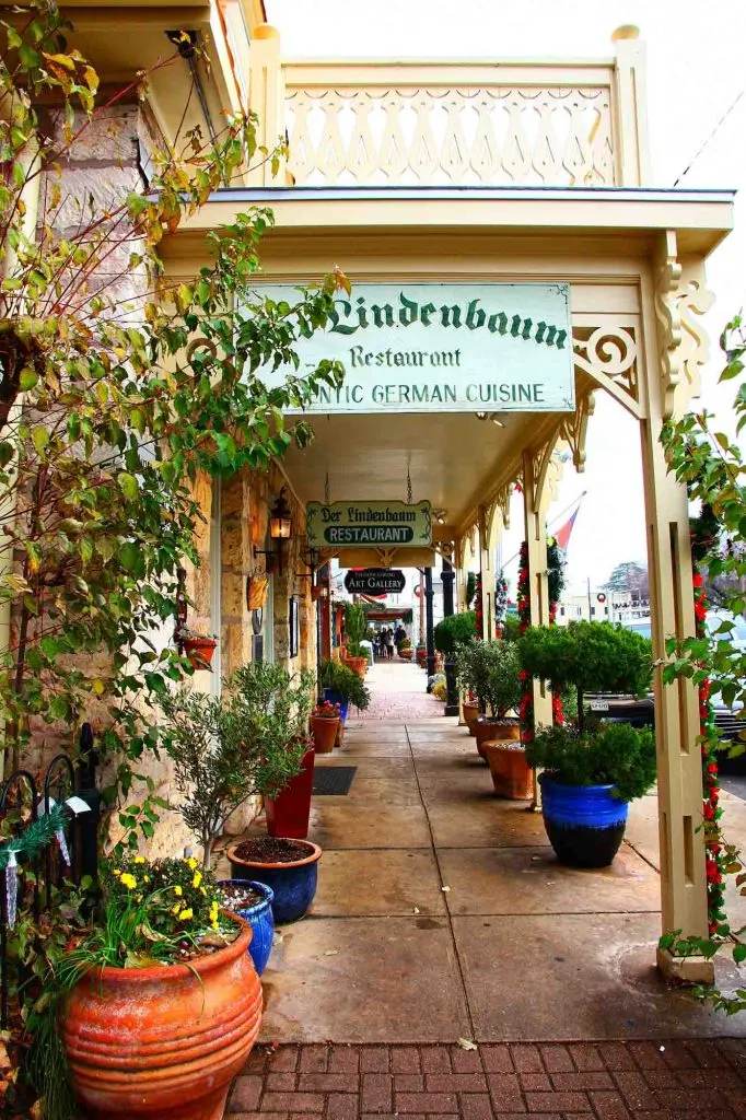 Der Lindenbaum is one of the best German restaurants in Fredericksburg, TX