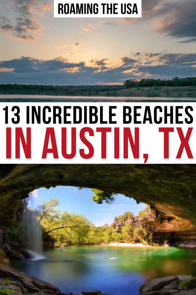 Best beaches in Austin  Pinterest Graphic