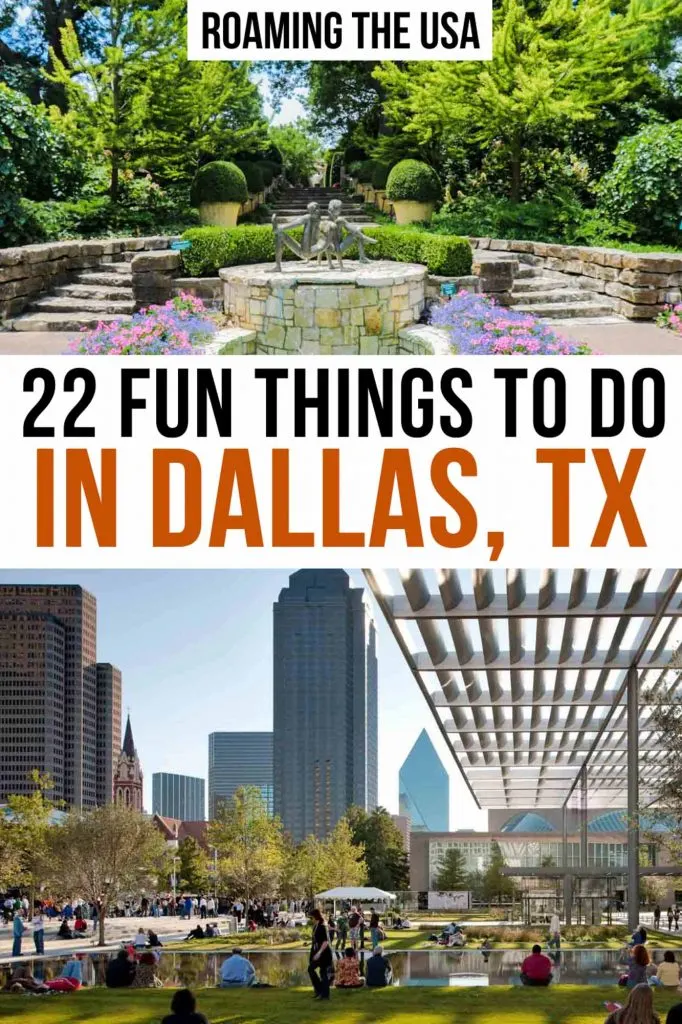 Fun things to do in Dallas Pinterest Graphic