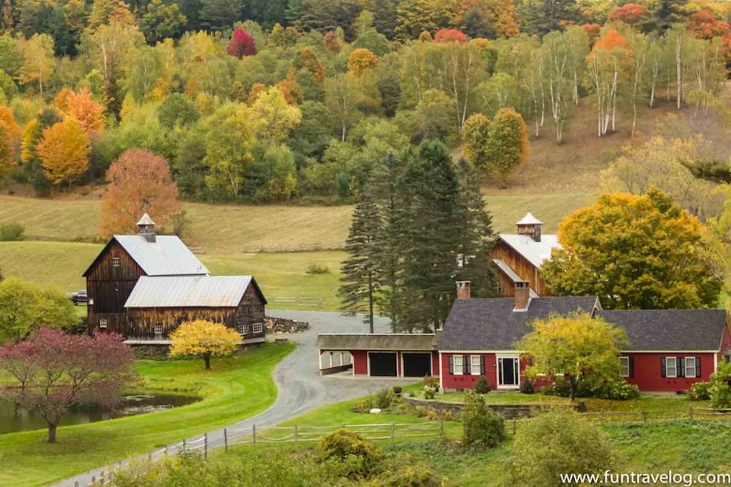 Woodstock, Vermont is one of the best fall vacations in the USA