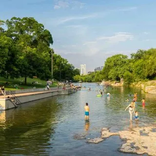 Barton Springs Pool is one of the best beaches in Austin