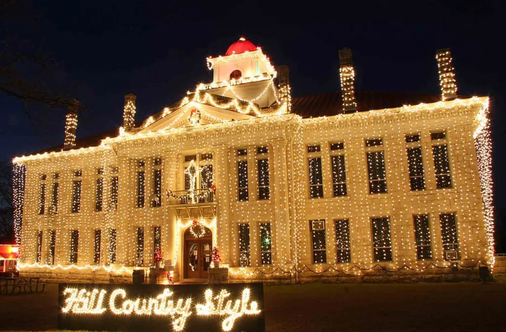 Johnson City Christmas lights in Texas