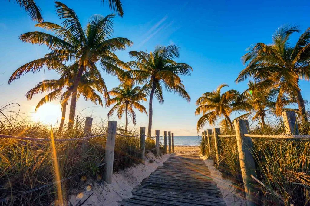 Key West, Florida is one of the winter vacations in the US