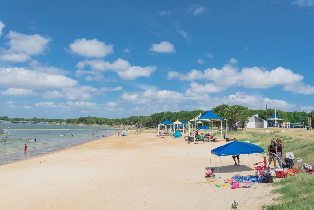 Lynn Creek Park beach is one of the best beaches in Dallas, Tx