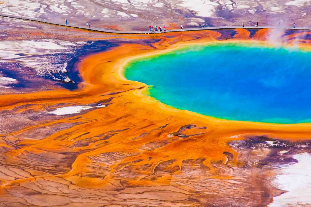 Yellowstone National Park is one of the best fall vacations in the USA
