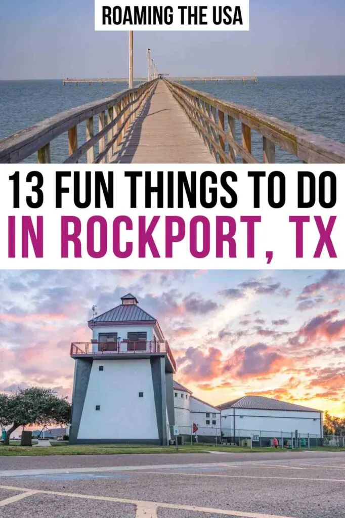Fun Things to Do in Rockport TX Pinterest Graphic