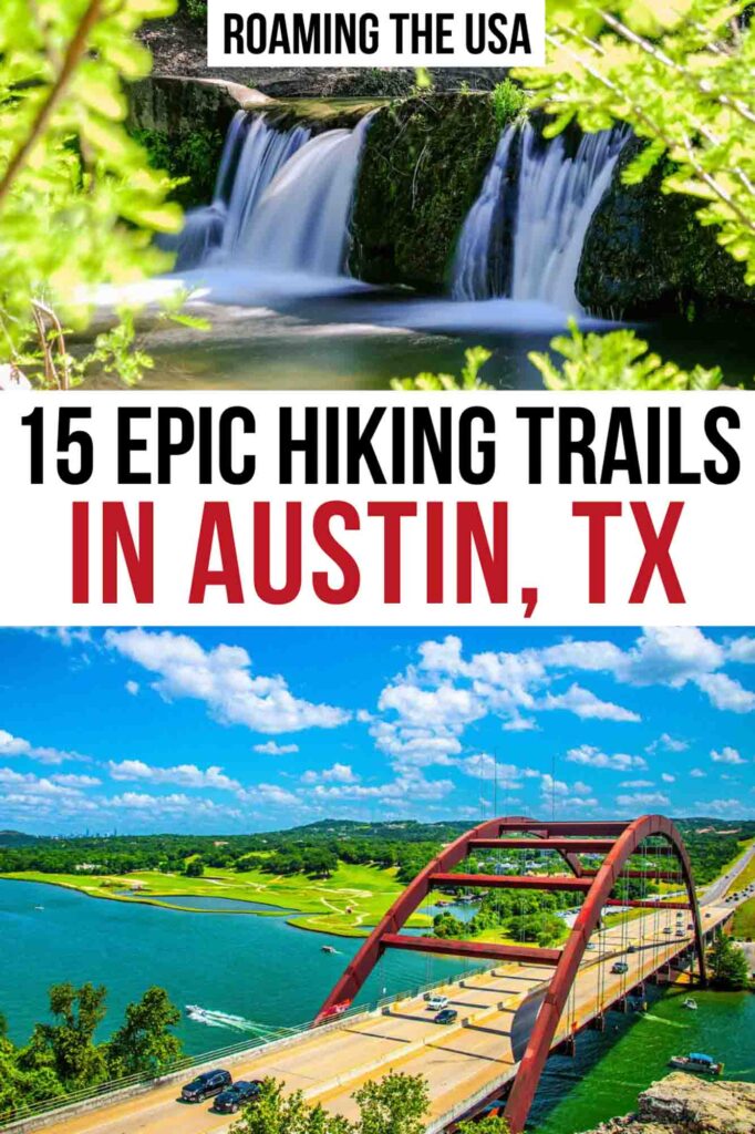 Hiking in Austin Pinterest Graphic