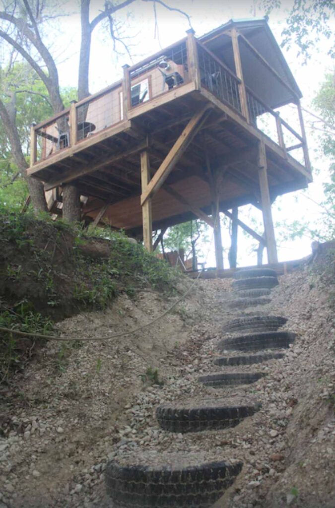 This Luxury Treehouse in Forestburg is one of the extraordinary treehouse rentals in Texas