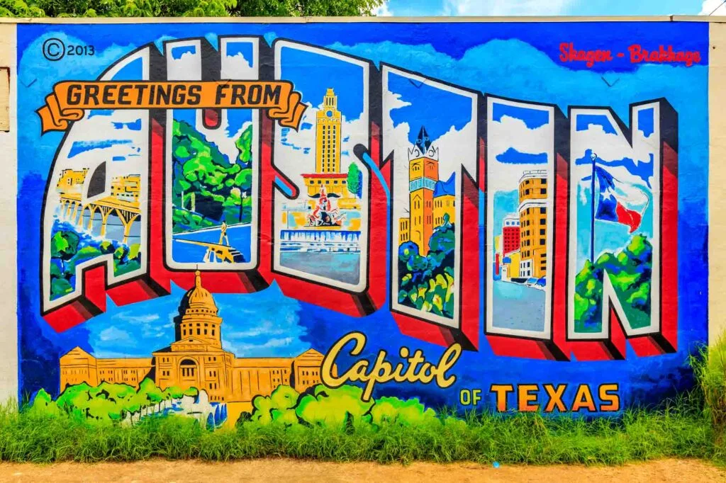 Exploring the city’s graffiti walls is one of the things to do on a weekend in Austin