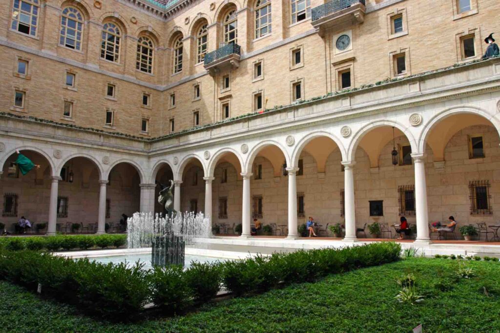 Exploring the Boston Public Library is one of the romantic things to do in Boston for library lovers