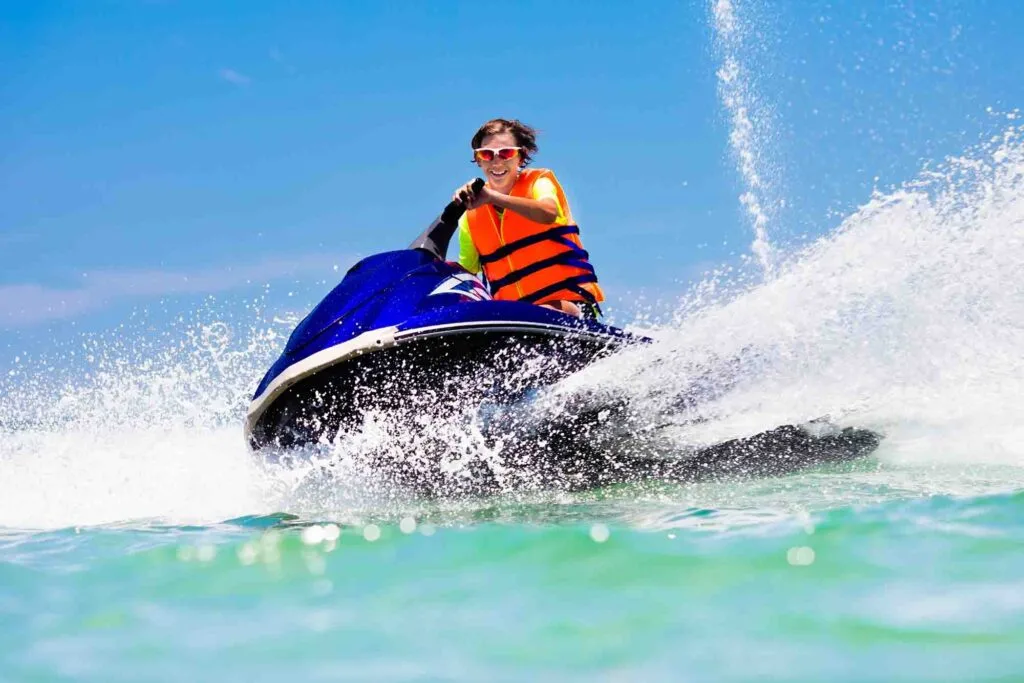 Jet skiing is one of the fun things to do on South Padre Island, TX