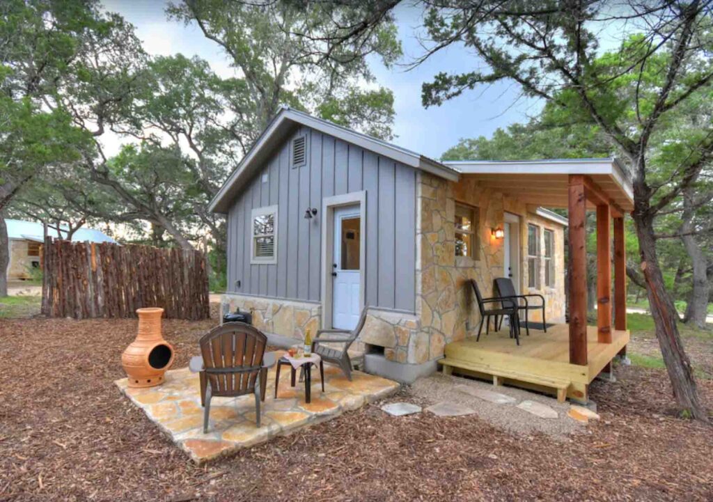 This Delightful Stone Cabin is one of the best cabins in Wimberley, Texas