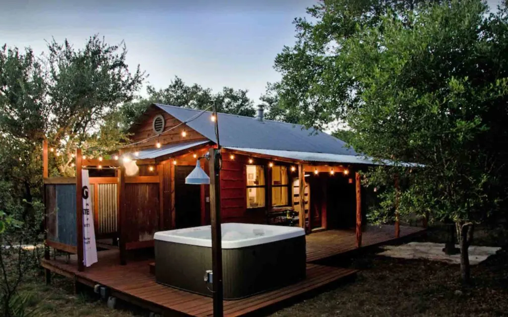 This Moonshiner Cabin is one of the best cabins in Wimberley, Texas