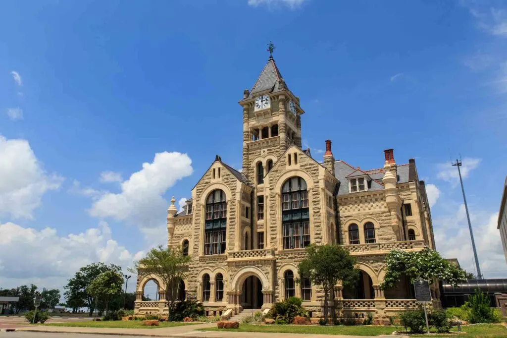 1892 Victoria County Courthouse is one of the stunning castles in Texas