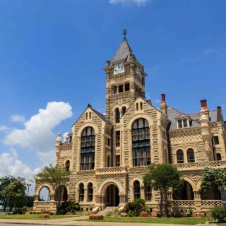 1892 Victoria County Courthouse is one of the stunning castles in Texas