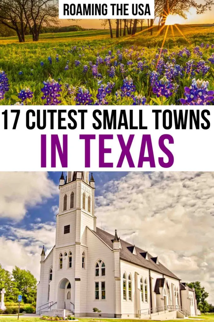 Cutest Small Towns in Texas, Pinterest Graphic