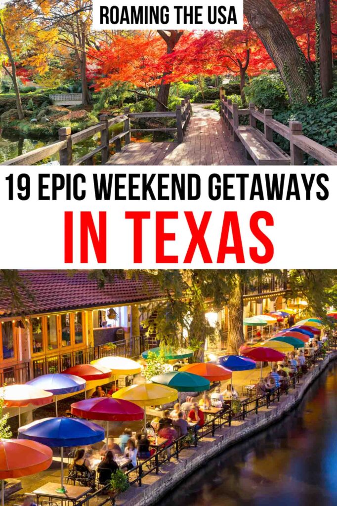 Weekend Getaways in Texas, Pinterest Graphic