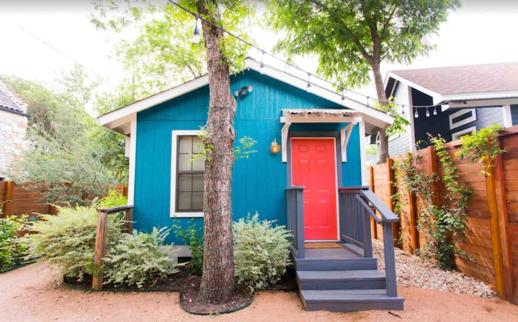 The Johanna Bee cottage is one of the cool airbnbs in Austin