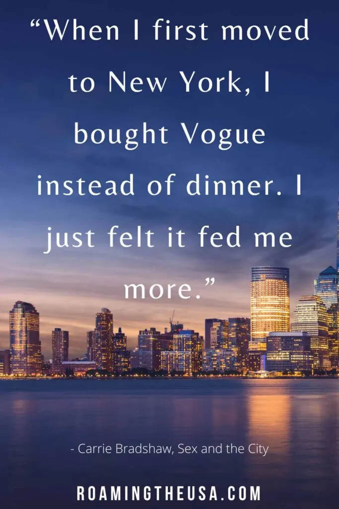 Captions about New York