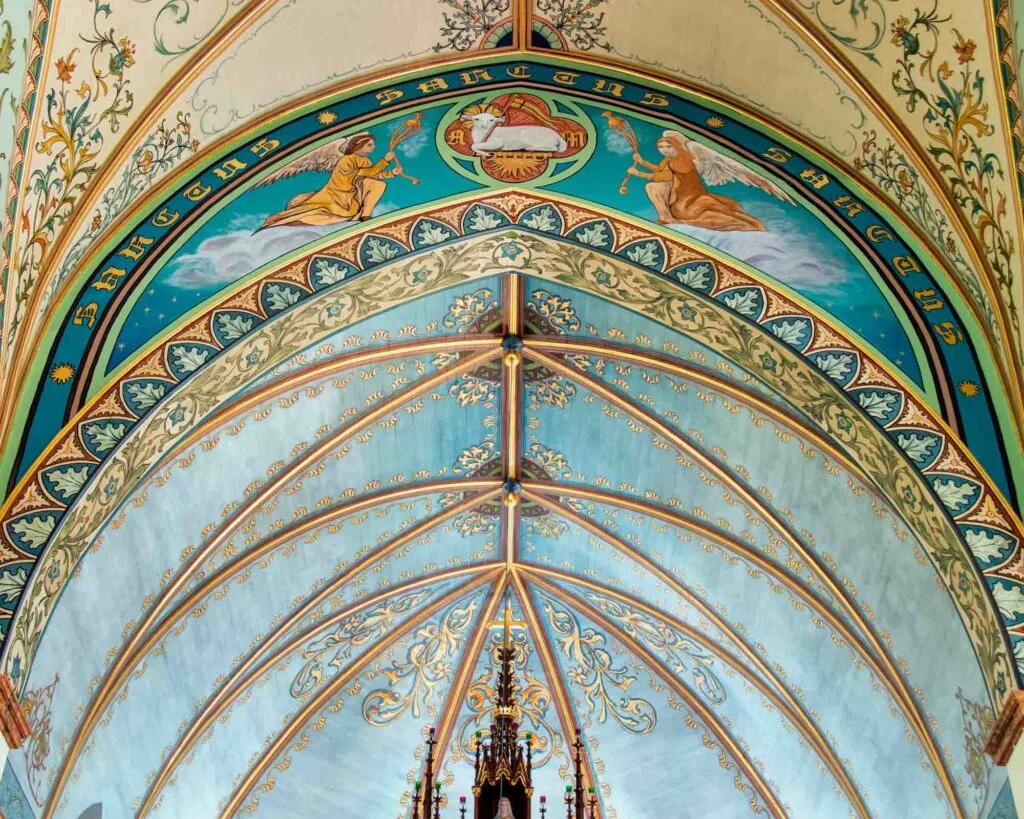 St. Mary’s Church in High Hill is one of the best painted Churches of Texas