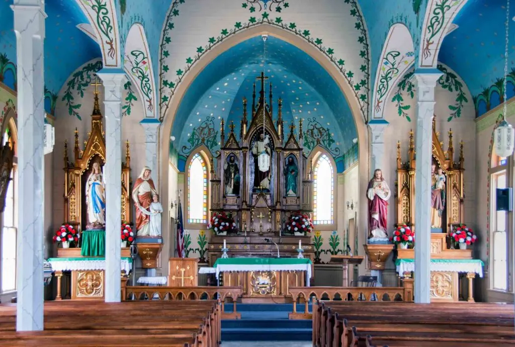 Saints Cyril and Methodius Church in Dubina is one of the beautiful painted Churches of Texas
