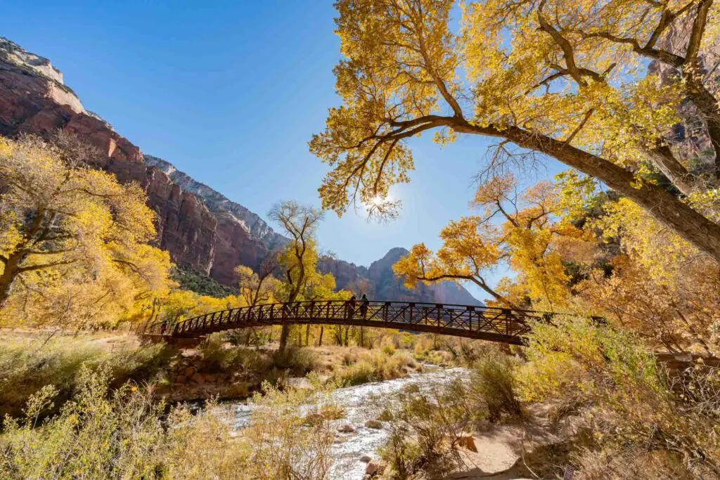 Zion National Park is one of the best places to visit in November in the USA