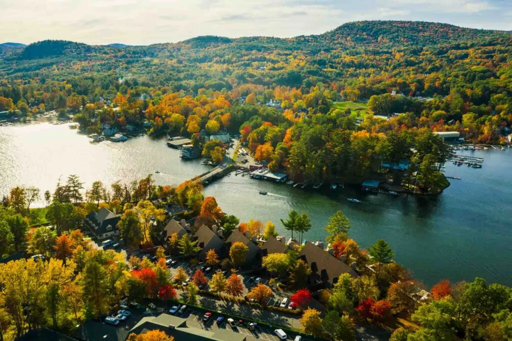 Lake George is one of the best places to visit in November in the USA