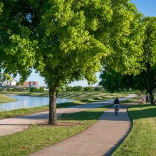 Hiking the Trinity Trails is one of the fun things to do in Fort Worth, Texas