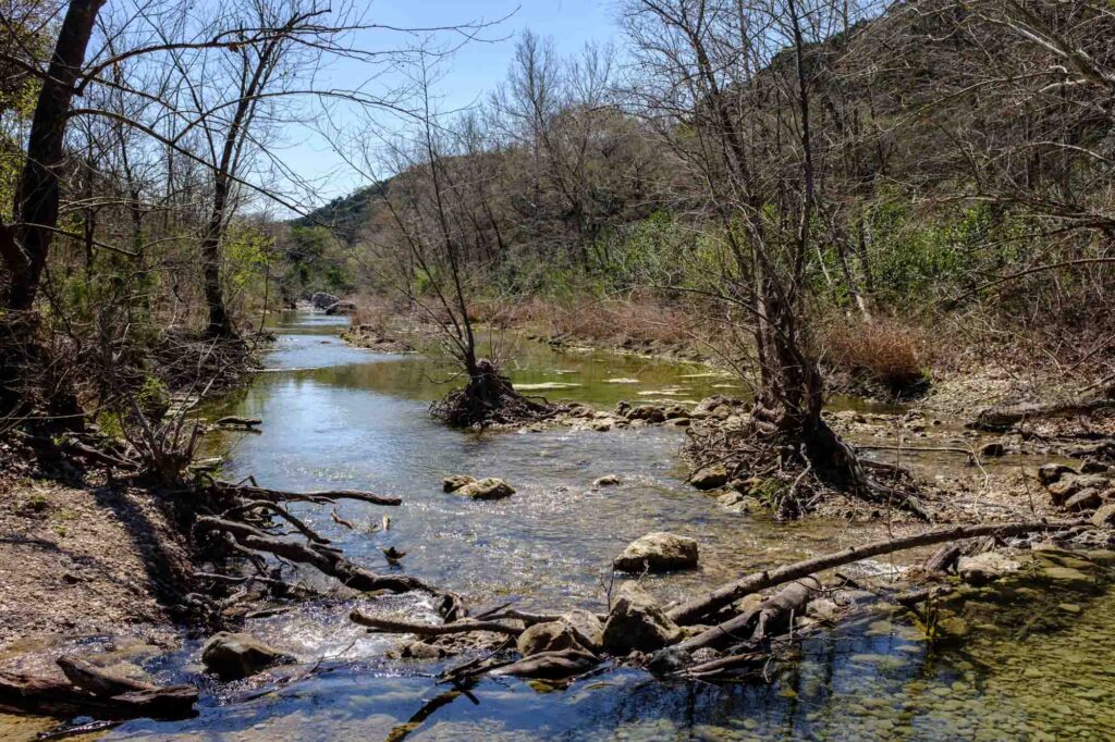 Twin Falls and Sculpture Falls via Barton Creek Greenbelt is one of the best hikes in Texas