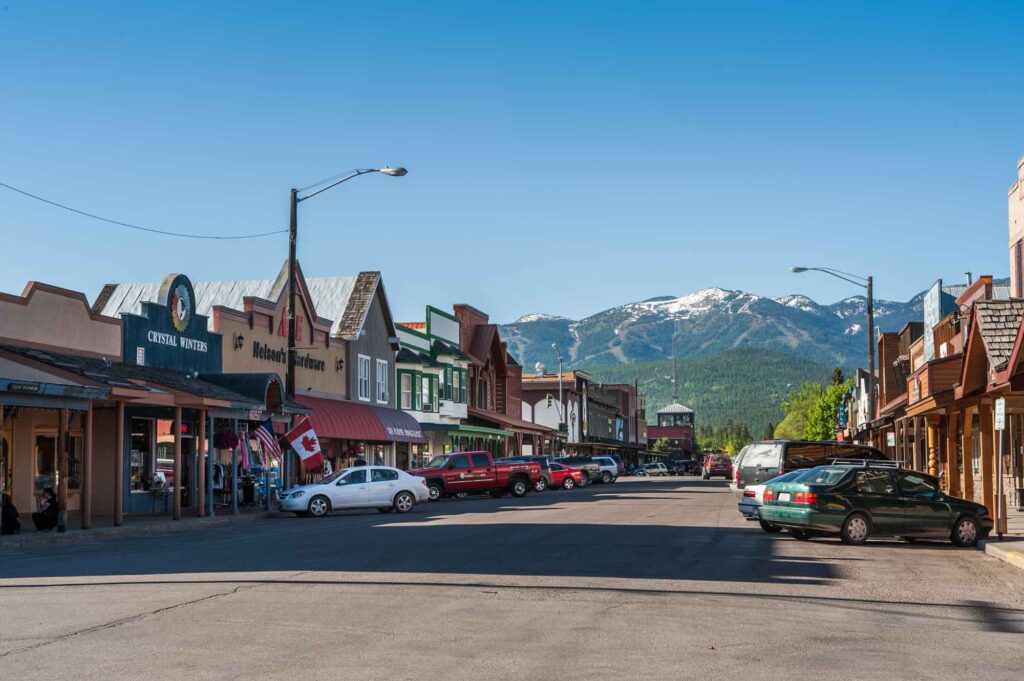 Wandering the western downtown Whitefish is one of the best things to do in Glacier National Park