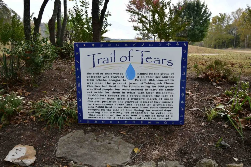 Trail of Tears National Historic Trail is one of the National Parks in Arkansas
