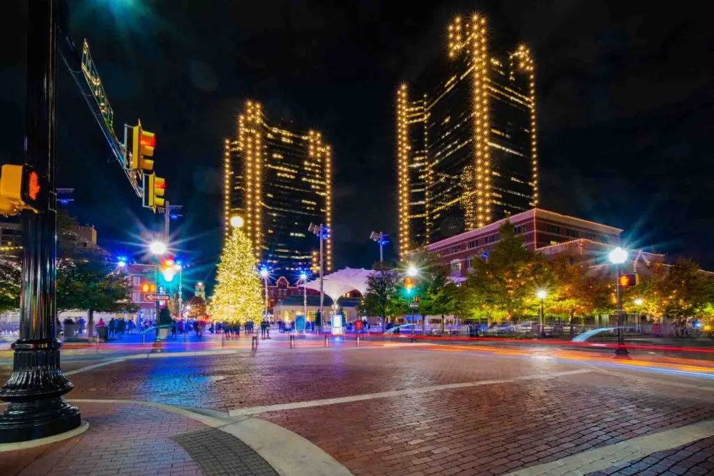 Having fun at Sundance Square is one of the best  things to do in Fort Worth, Texas