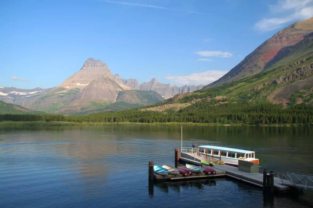 Taking a boat cruise on one of the lakes is one of the best things to do in Glacier National Park