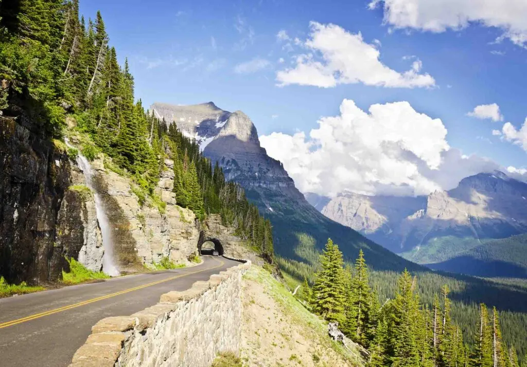 Cruising along the Going-to-the-Sun Road is one of the best things to do in Glacier National Park