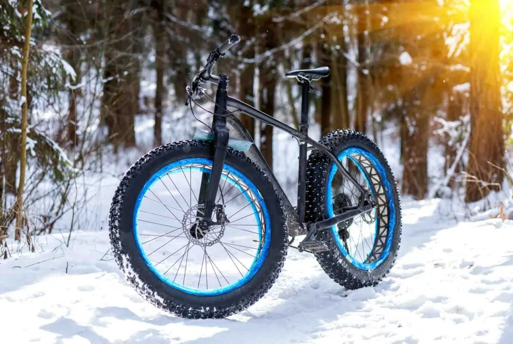 Fat biking through the snow is one of the best things to do in winter in Maine