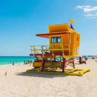 Miami, Florida is one of the warm winter vacations in the US