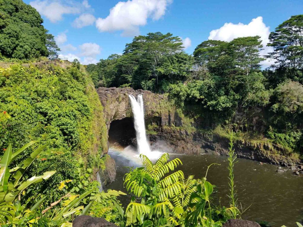 Visiting the Rainbow Falls is one of the best things to do on Big Island, Hawaii