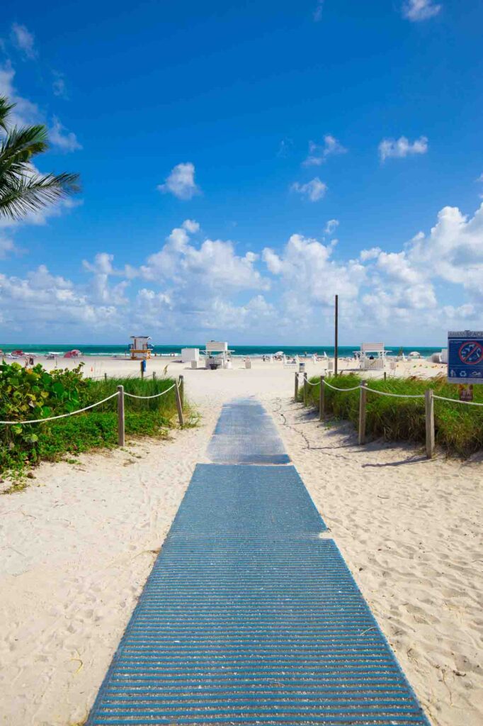 Miami, Florida is one of the warm places to visit in February in the USA