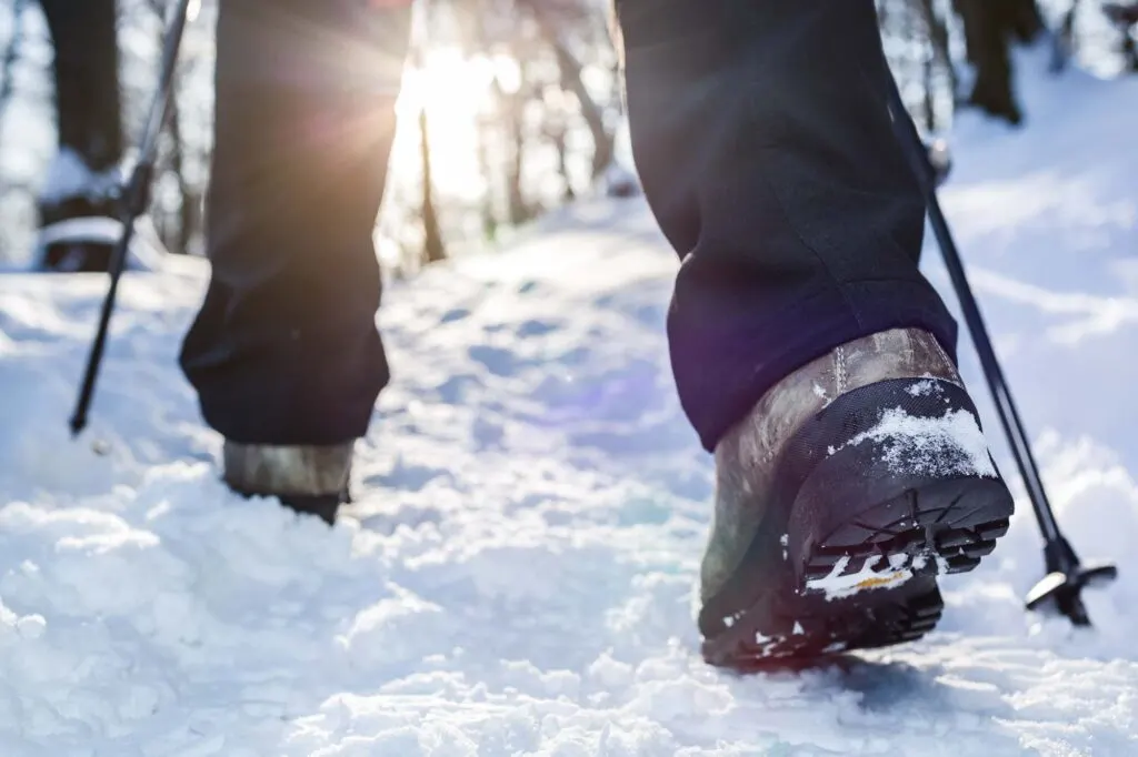 Taking a scenic winter hike is one of the best things to do in winter in Maine