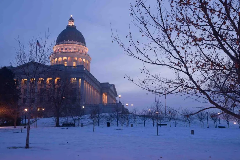 Salt Lake City, Utah is one of the best places to visit in February in the USA