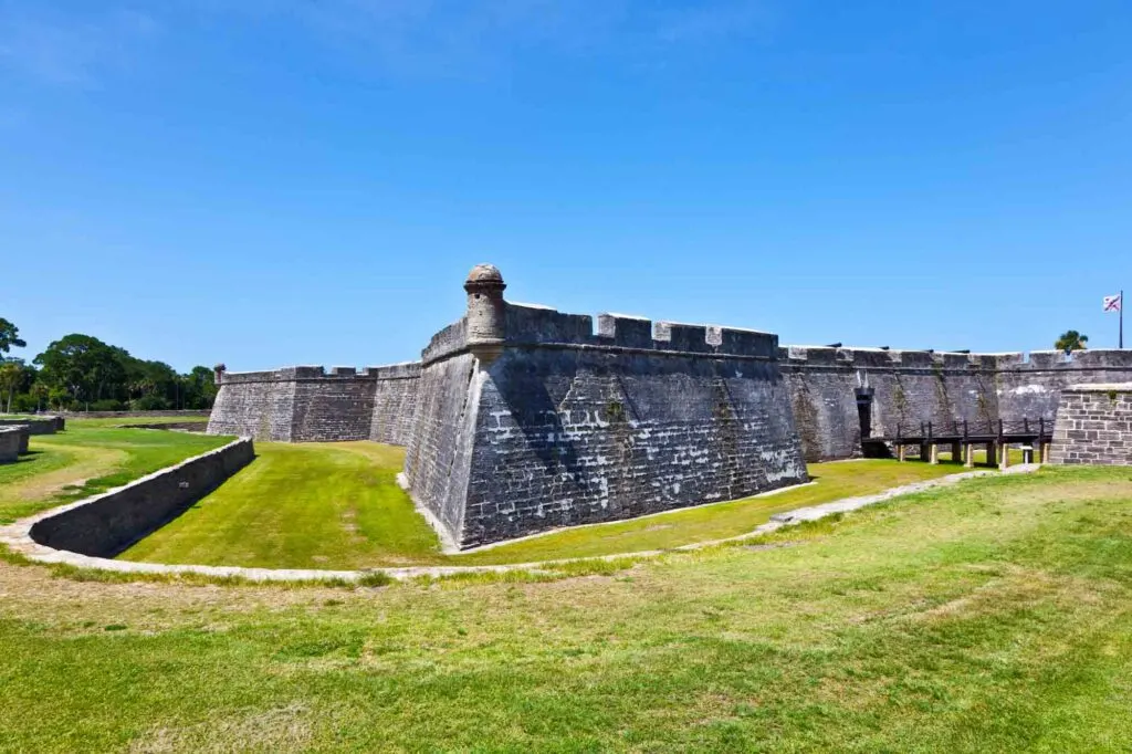 Exploring the historic  Castillo de San Marcos is one of the best things to do in Florida