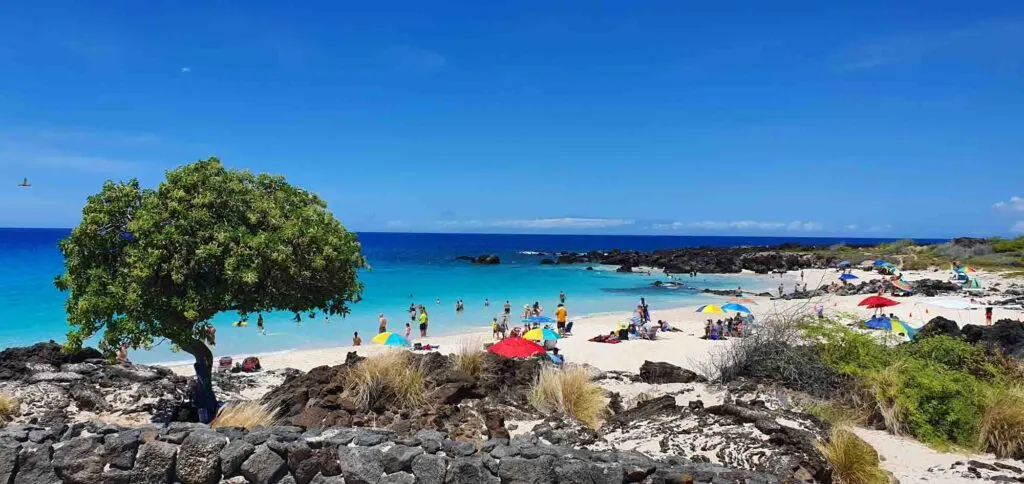 Kua Bay Beach is one of the best beaches on Big Island
