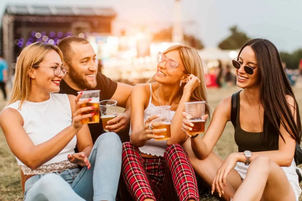 Having a drink at the Vermont Brewers Festival is one of the fun things to do in summer in Vermont